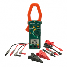 Extech 380976-K Single Phase Three Phase 1000A AC Power Clamp Meter Kit